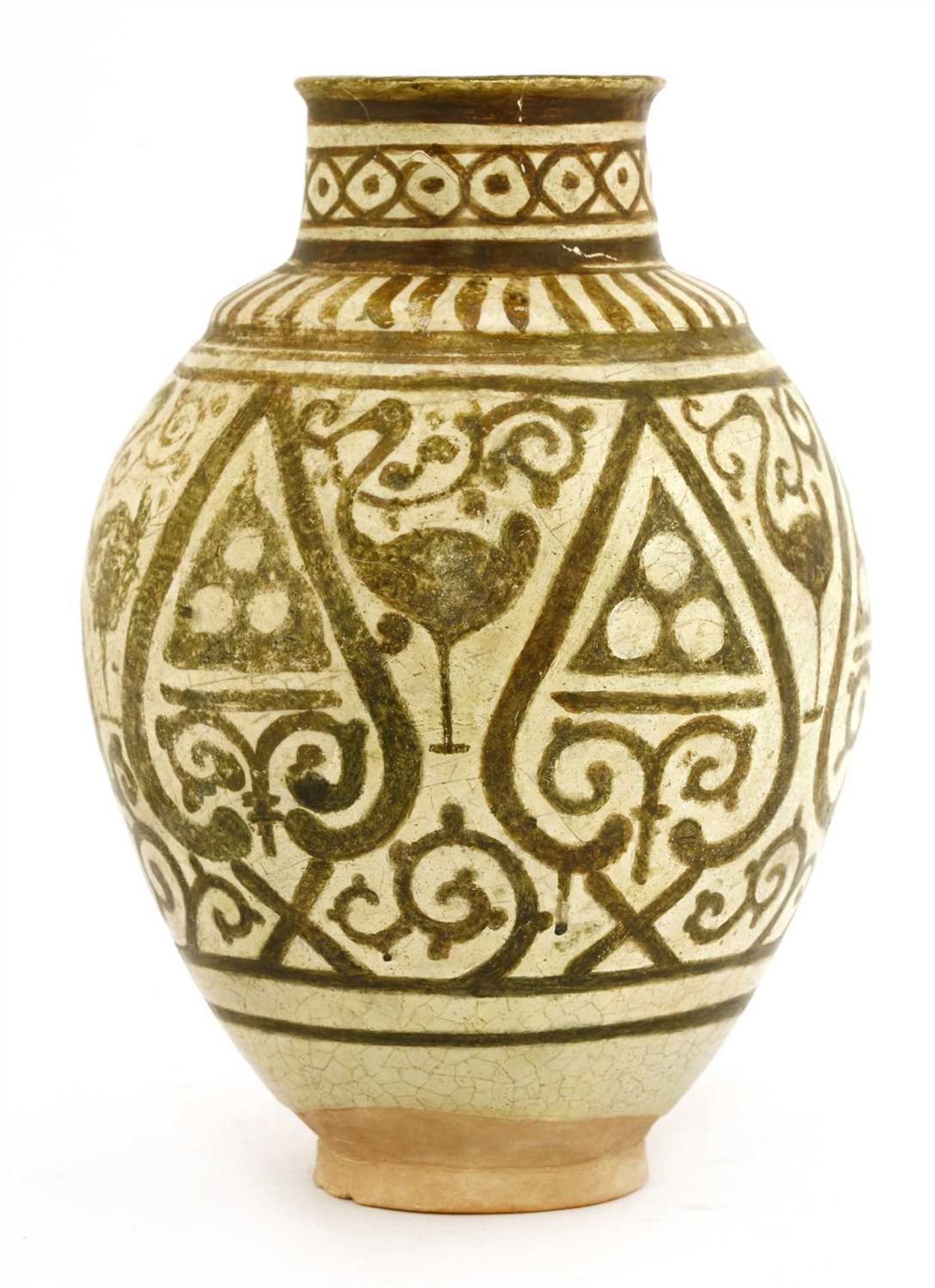 A fragmentary Fatimid lustre pottery jar, - Image 4 of 6