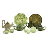 A quantity of jade and jadeite miniatures,