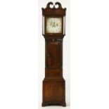 A 19th century provisional eight day oak long case clock,