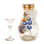 An 18th century drinking glass,