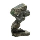 A South American carved hardstone figure,
