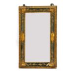 A 19th century parcel gilt rectangular wall mirror