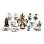 A quantity of miniature porcelain items,