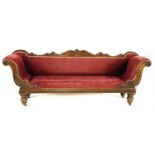 A Regency simulated rosewood settee,