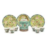 A Chinese porcelain tea set,