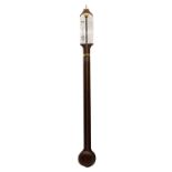 A 19th century mahogany banjo barometer,