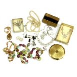 A large quantity of costume jewellery