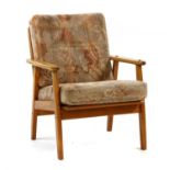 Danish teak framed fireside chair