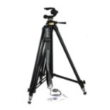 A Manfrotto camera tripod,