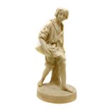 Victorian Copeland Parian figure of a young boy,