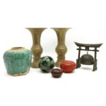 A mixed lot of Chinese items,