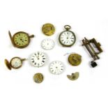 A quantity of pocket watch movements,