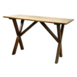 An oak tavern table,