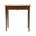 A George III mahogany side table,