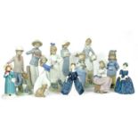 A collection of Nao and Royal Doulton porcelain figures,