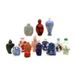A collection of Chinese snuff bottles,