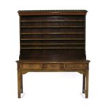 An early 20th century oak dresser,