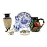 Royal Doulton, Kingsware silver rimmed teapot,