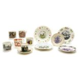 Twenty one pieces of Victorian child's pottery teawares,