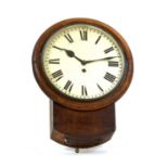 A Victorian mahogany wall clock,