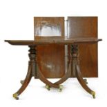 A mahogany dining table,