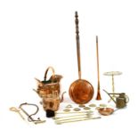 Various copper and brass ware
