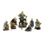 A mixed lot of Chinese pottery figures,