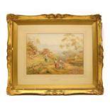 A 19th century gilt framed watercolour,