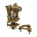 A lacquered brass theodolite,