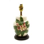 A Moorcroft trial piece table lamp,