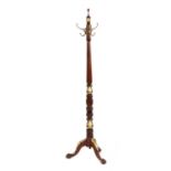 A Regency style mahogany hat stand