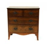 A Regency mahogany chest of small size,