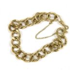 A 9ct gold curb bracelet,