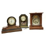 Three mantle clocks