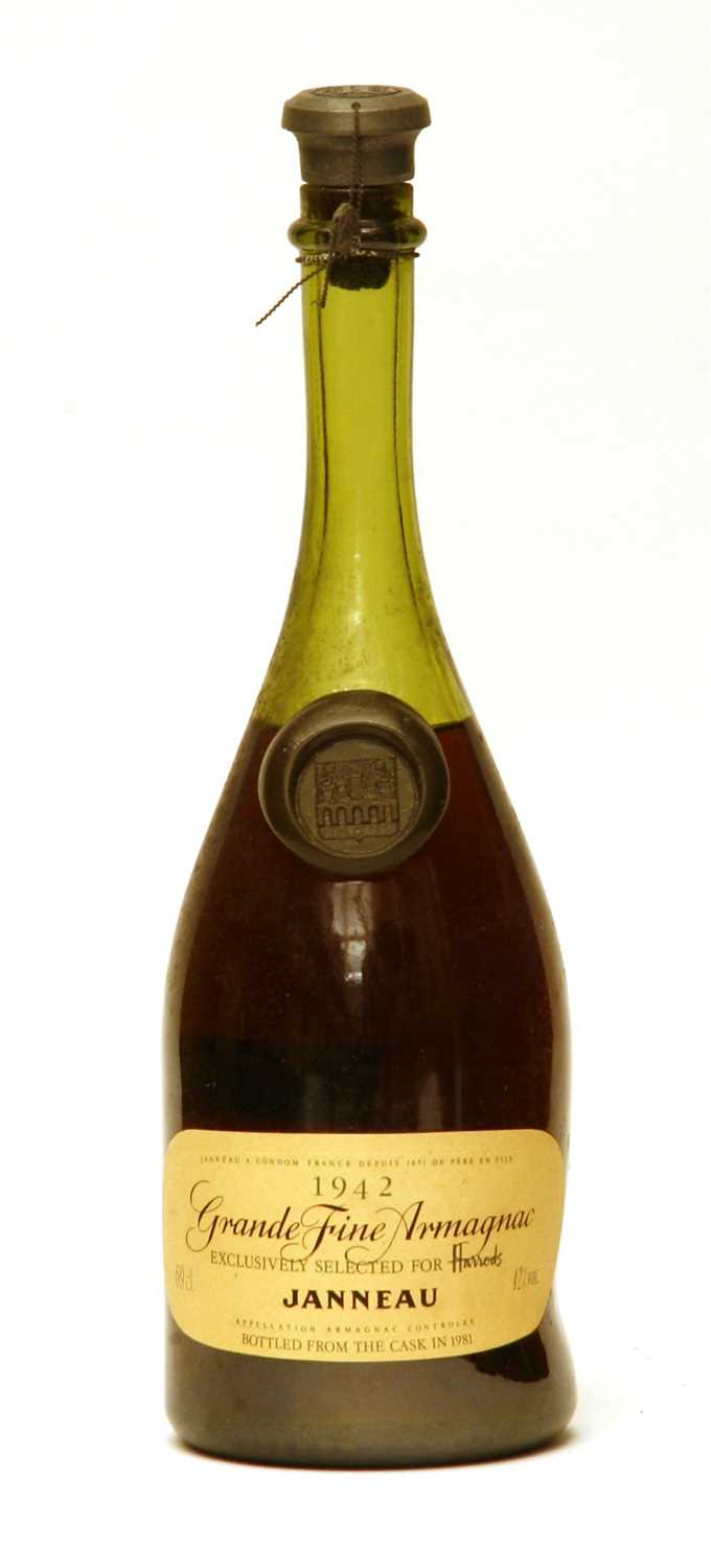 Janneau, Grande Fine Armagnanc, 1942, bottled from cask in 1981, one bottle (owc) - Image 2 of 3