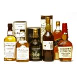 Assorted whisky to include: The Balvenie; Dalwhinnie; and four others, six bottles in total