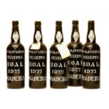 D'Oliveras Reserva, Boal, Madeira, 1922, five bottles