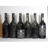 Quinta Quarles Harris, 1977, six bottles (labels lacking, vintage on capsule)