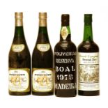 Miscellaneous to inlcude: D'Oliveiras, Madeira, 1978; one other and two bottles apple wine 1965