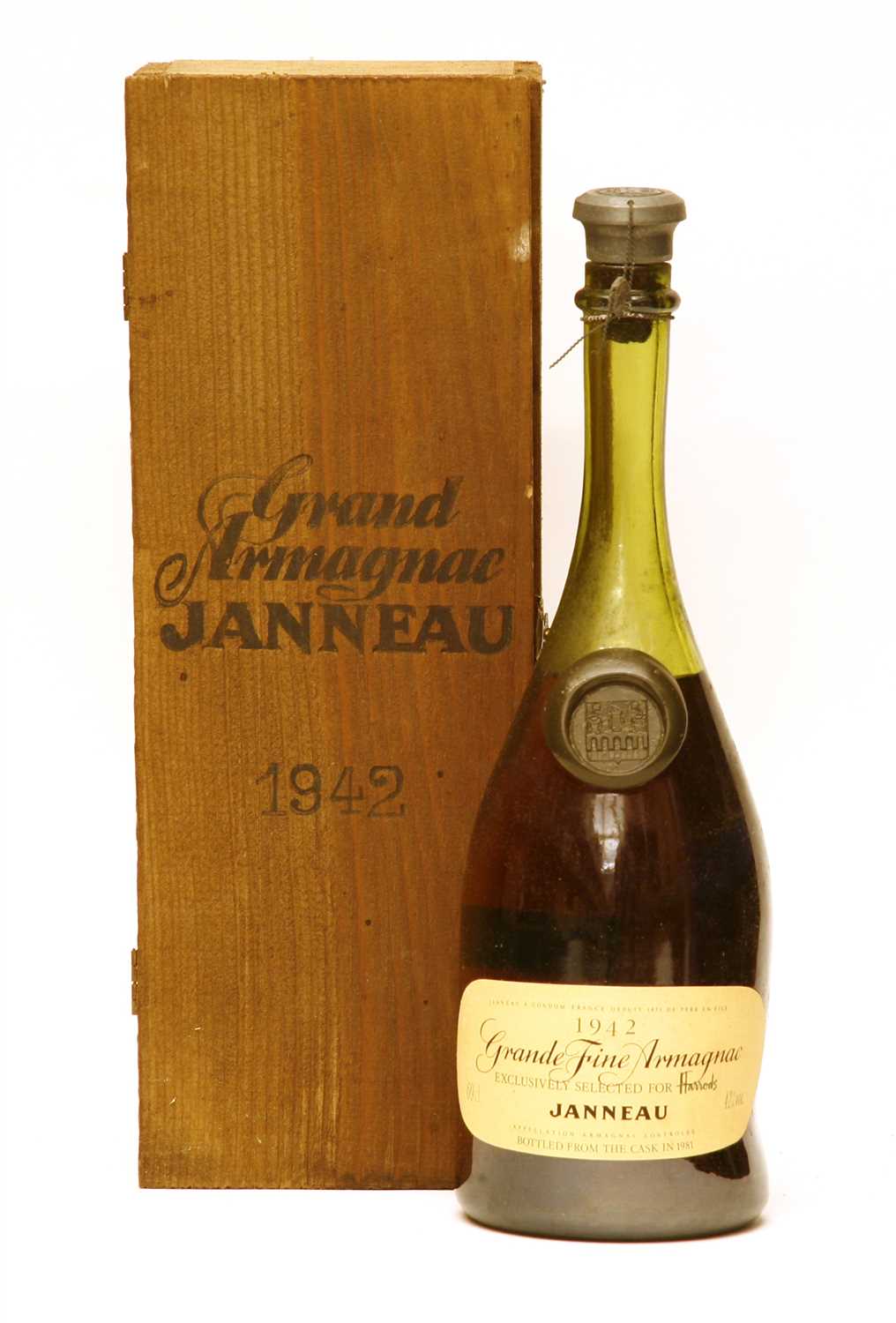 Janneau, Grande Fine Armagnanc, 1942, bottled from cask in 1981, one bottle (owc)