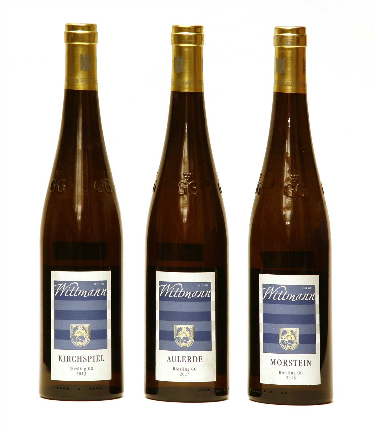 Wittman, Riesling CG, 2013, one bottle each Aulerde, Morstein and Kirchspiel, three bottles in