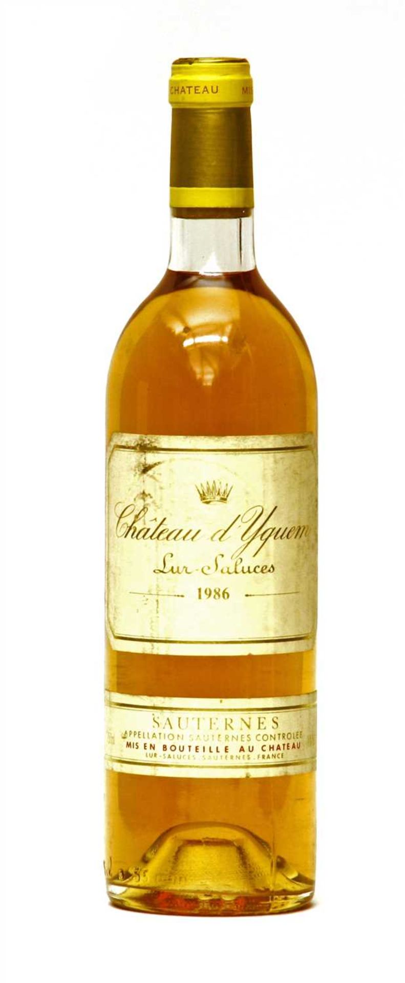 Château d'Yquem, Lur-Saluces, 1986, one bottle