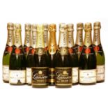 Assorted non-vintage Champagne: Moet & Chandon, ten bottles, Lanson, three bottles