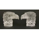 Two Lalique 'Tete d'Aigle' car mascots,