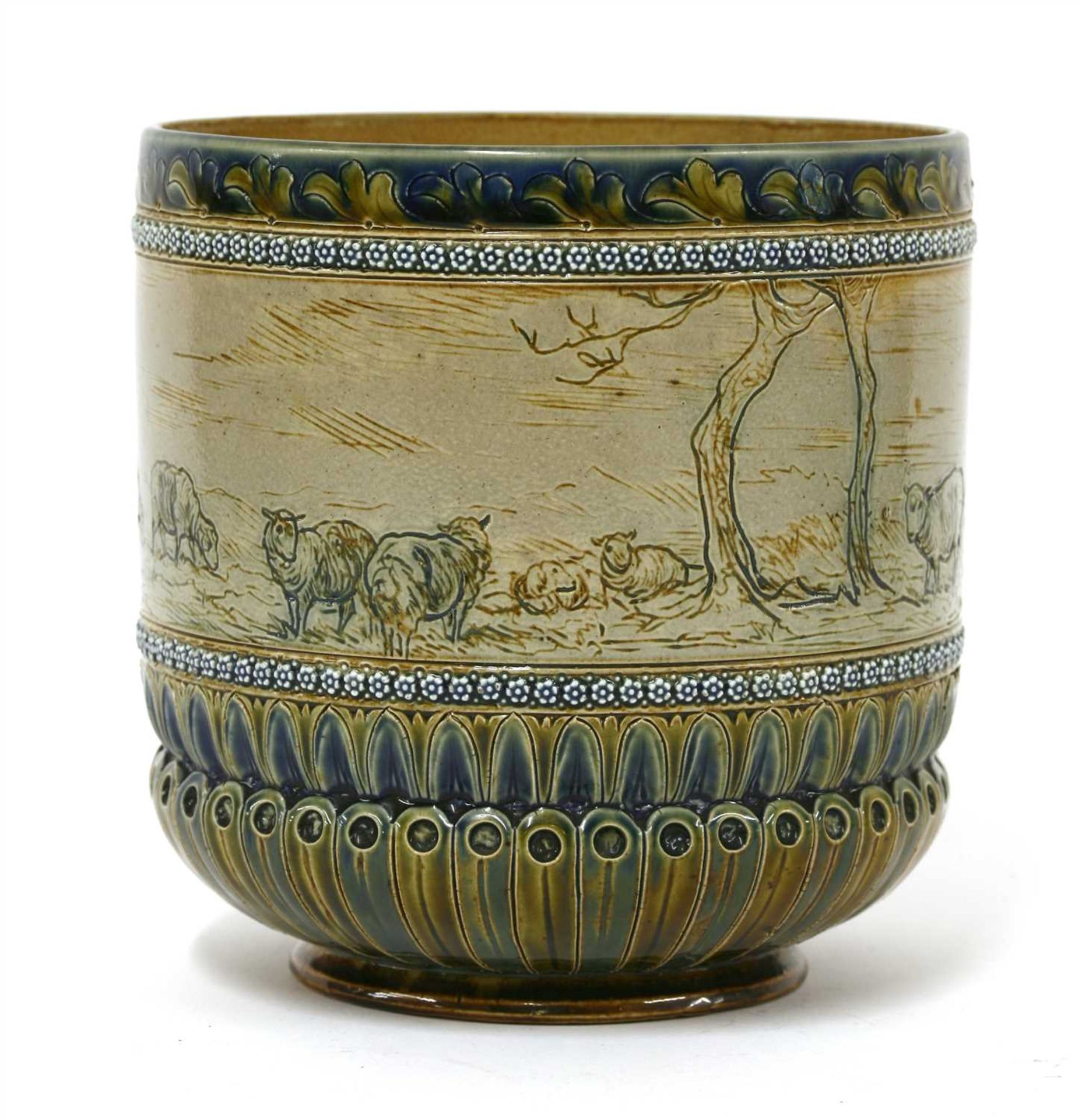 A Doulton Lambeth stoneware jardinière,