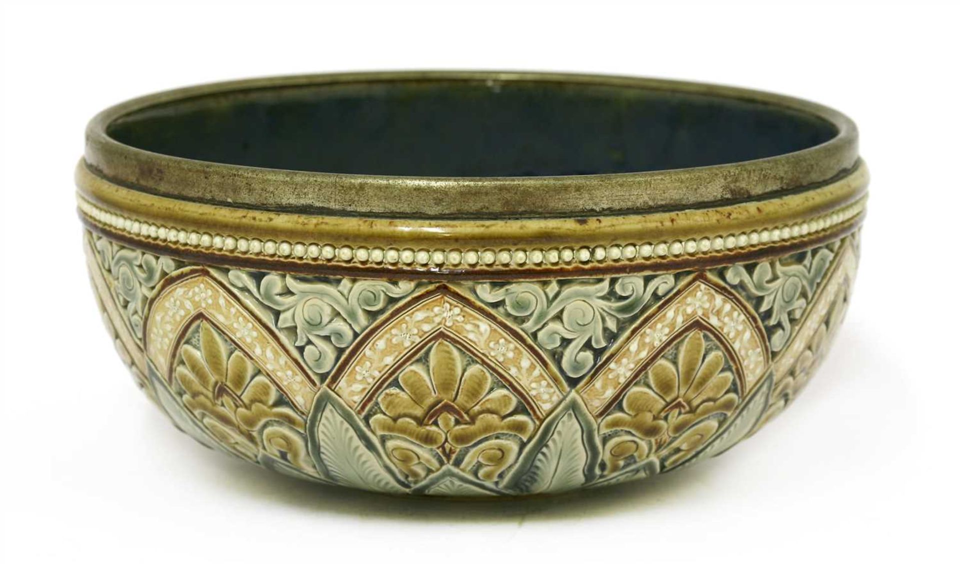 A Doulton Lambeth stoneware bowl,