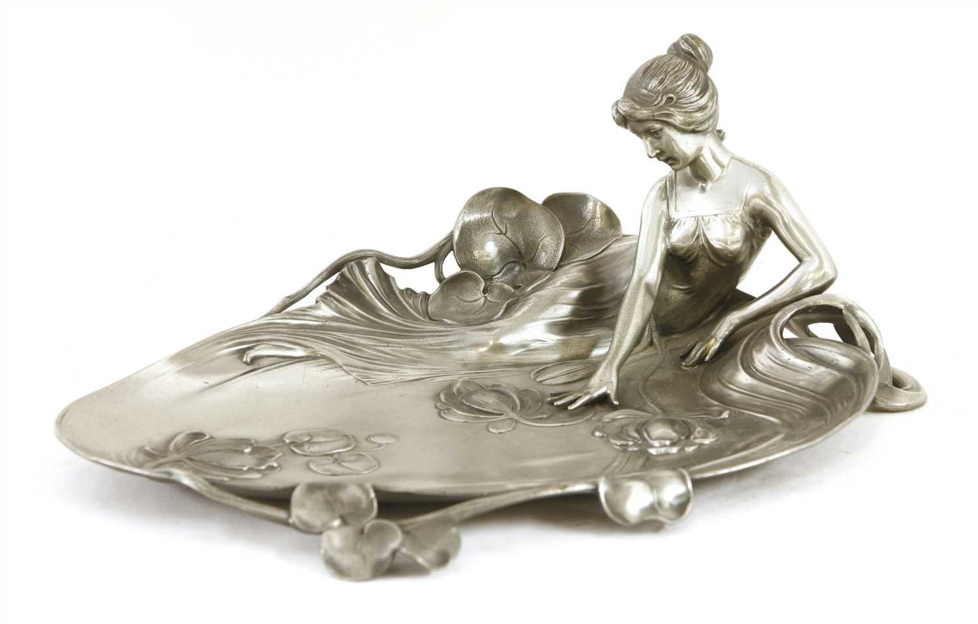 A WMF pewter dish,