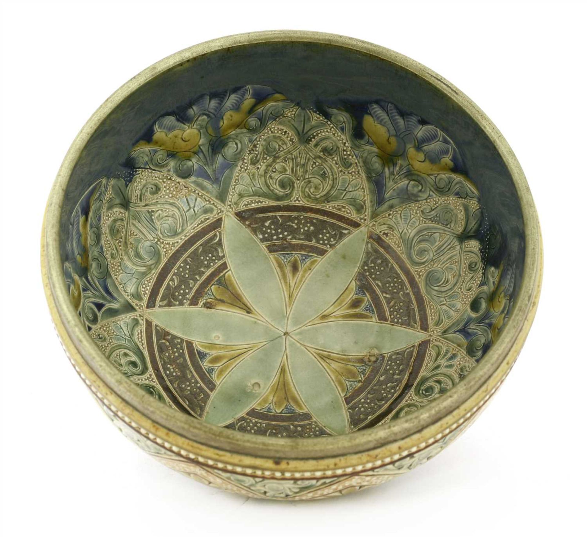 A Doulton Lambeth stoneware bowl, - Image 3 of 3