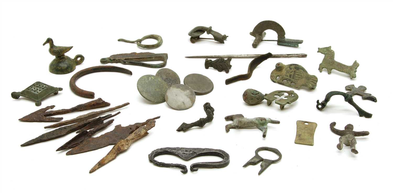 Various metal detector finds