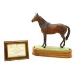 A Royal Worcester limited edition model of horse 'Mill Reef',